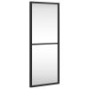 Wall Mirror Black 7.9"x19.7" Rectangle Iron - Black