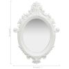 Wall Mirror Castle Style 22"x29.9" White - White