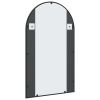 Wall Mirror Black 23.6"x39.4" Arch Iron - Black