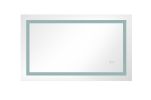 36*24 LED Lighted Bathroom Wall Mounted Mirror with High Lumen+Anti-Fog Separately Control+Dimmer Function - as Pic