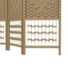 Folding Room Divider Portable Privacy Screen Room Partition - Natural Wood - Style B