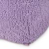 Spongy Microfiber Square Pouf, Lavender - as Pic