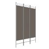 3-Panel Room Divider Anthracite 47.2"x78.7" Fabric - Anthracite