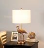 26" Matte Gold Flamingo Resin Table Lamp - as Pic