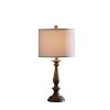 27.5" In Coastal Wood Effect Polyresin Table Lamp - as Pic