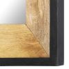 Mirror 31.5"x19.7" Solid Mango Wood - Brown