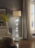 LED Night Light, Silver Finish Luxurious Floor Lamp 1pc Modern Aesthetic Living Room Bedroom Lamps - as Pic