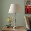 Modern Home Decor Table Light 1pc Chrome Finish Glass Tube Night Lamp Bedroom Living Room Hourglass-Shaped Acrylic Lamp - as Pic