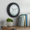 Mainstays 12" Inspiration Analog Wall Clock "The Love of a Family Is Life's Greatest Blessing", Blk - Mainstays