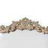 24" x 42" Gold Arch Mirror, Baroque Inspired Wall Decor for Bathroom Bedroom Living Room - as Pic