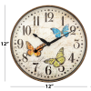 Westclox 12" Round Butterfly Wall Clock - Westclox