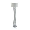 LED Night Light, Silver Finish Luxurious Floor Lamp 1pc Modern Aesthetic Living Room Bedroom Lamps - as Pic