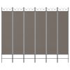 6-Panel Room Divider Anthracite 94.5"x78.7" Fabric - Anthracite