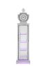 ACME Noralie GRANDFATHER CLOCK W/LED Mirrored & Faux Diamonds AC00351 - as Pic