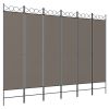 6-Panel Room Divider Anthracite 94.5"x78.7" Fabric - Anthracite