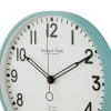 Mainstays Indoor 11.5" Round Mint Green Arabic Retro Schoolhouse Analog Wall Clock - Mainstays