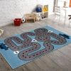 Home Decor Indoor/Outdoor Accent Rug Whimsical  Stylish Classic Pattern Design - Navy - 3'6" X 5'6"