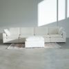 Harper Luxe Ottoman Performance White - as Pic