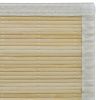 Rectangular Natural Bamboo Rug 31.5"x78.7" - Beige