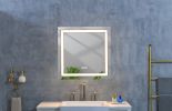 36x 36Inch LED Mirror Bathroom Vanity Mirrors with Lights, Wall Mounted Anti-Fog Memory Large Dimmable Front Light Makeup Mirror - as Pic