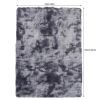 Area Rug Indoor Modern Tie Dying Soft Shaggy Floor Carpet for Living Room Bedroom 160x230cmDark Gray - 160x230cmDark Gray