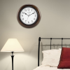 La Crosse Clock 10 In Brown Linwood Classic Analog Quartz Wood Wall Clock, 404-2625 - La Crosse Technology