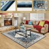 Faux Wool Fabric Area Rugs Doormat - M