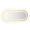 LED Bathroom Mirror 15.7"x5.9" Oval - Transparent