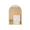 Arch suspension mirror, Bedroom Mirror Wall-Mounted Mirror Dressing Mirror with Gold Aluminum Alloy Frame, 36" x 24" - as Pic