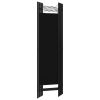 6-Panel Room Divider Black 94.5"x70.9" - Black