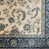 Stylish Classic Pattern Design Traditional Floral Filigree Bordered Area Rug - Beige|Ivory|Blue - 7'9" X 9'9"