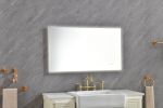 42 x 24Inch LED Mirror Bathroom Vanity Mirror with Back Light, Wall Mount Anti-Fog Memory Large Adjustable Vanity Mirror - as Pic