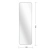 Silver 47 x 14IN Door mirror - as Pic