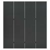 4-Panel Room Divider Anthracite 63"x70.9" Steel - Anthracite