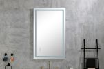 LED Bathroom Mirror 40 "x 20" with Front and Backlight, Large Dimmable Wall Mirrors with Anti-Fog, Memory, 3 Colors, LED Vanity Mirror - as Pic