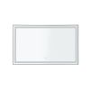 60*36 LED Lighted Bathroom Wall Mounted Mirror with High Lumen+Anti-Fog Separately Control - as Pic