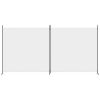 2-Panel Room Divider White 137"x70.9" Fabric - White