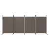 4-Panel Room Divider Anthracite 136.2"x70.9" Fabric - Anthracite