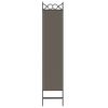 6-Panel Room Divider Anthracite 94.5"x86.6" Fabric - Anthracite