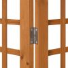 3-Panel Room Divider/Trellis Solid Fir Wood 47.6"x71.1" - Brown