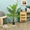 Indoor Outdoor Decorative Accessories Artificial Areca Palm Decorative Silk Tree - Green - 4.3 Ft