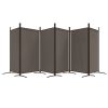 6-Panel Room Divider Anthracite 204.7"x70.9" Fabric - Anthracite